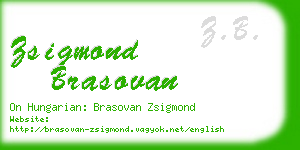 zsigmond brasovan business card